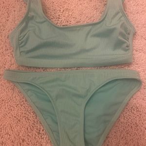 Bikini set- Aqua top and bottom Women S